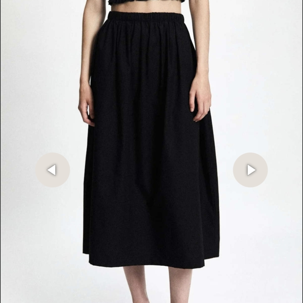 NWT Rita Row Floor Skirt - Black - Sz S